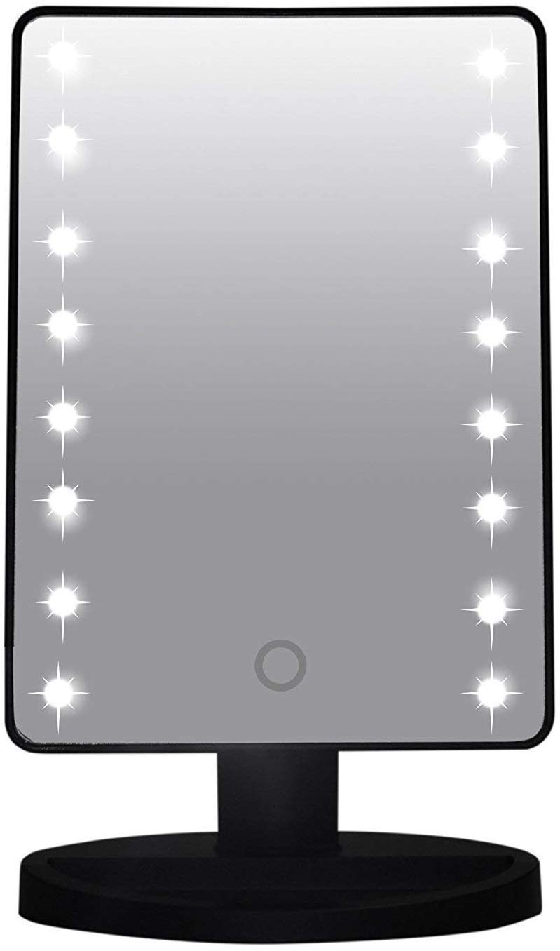 Best LED Makeup Mirror with Lights - 10X Magnification, Touch Control, Dimmable for Vanity, Bathroom & Travel - Perfect for Makeup Application, Skincare & Grooming