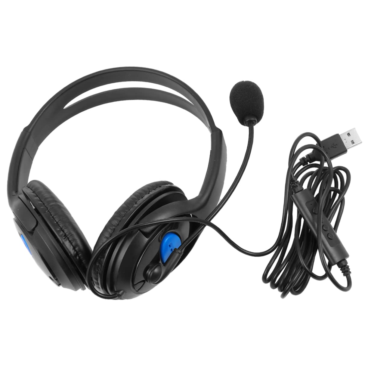 HOMSFOU Gaming Headset with Noise Cancelling Microphone - Lightweight & Comfortable for PC, PS4, Xbox - Perfect for Online Gaming, Streaming & Conference Calls