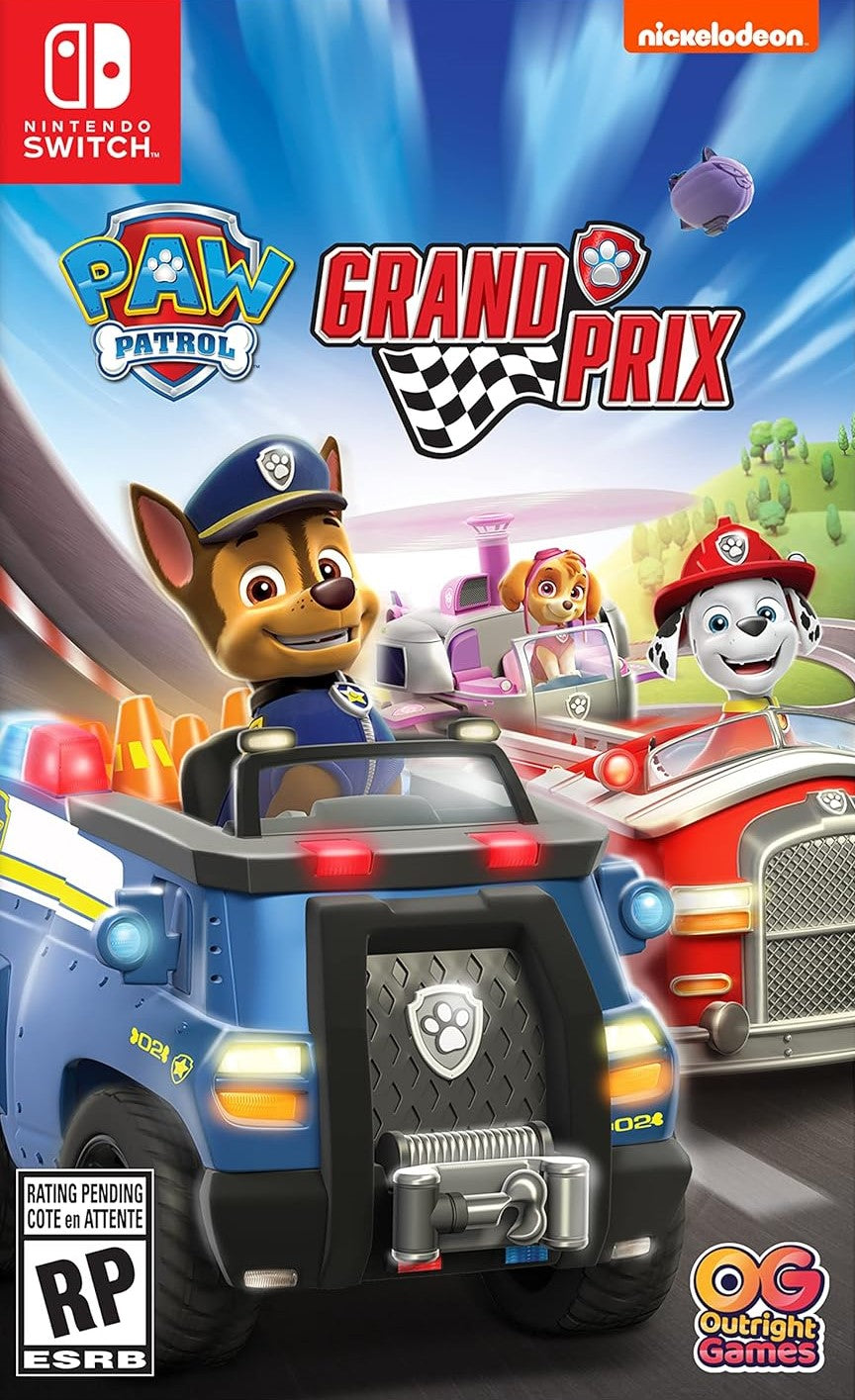 Paw Patrol Grand Prix Race Track Toy Set - Interactive Kids Racing Game with Adventure Bay Characters - Perfect for Birthday Gifts & Indoor Playtime Fun