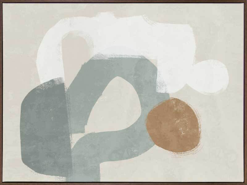 At Ease Light Teal Canvas Art Print - Modern Wall Decor for Living Room, Bedroom & Office - Perfect for Home & Office Decor