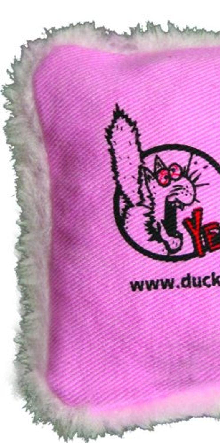 Yeowww! Pink Catnip Pillow for Cats - Natural Cat Toy with Organic Catnip - Fun & Safe Playtime - Perfect for Indoor Kitties & Stress Relief