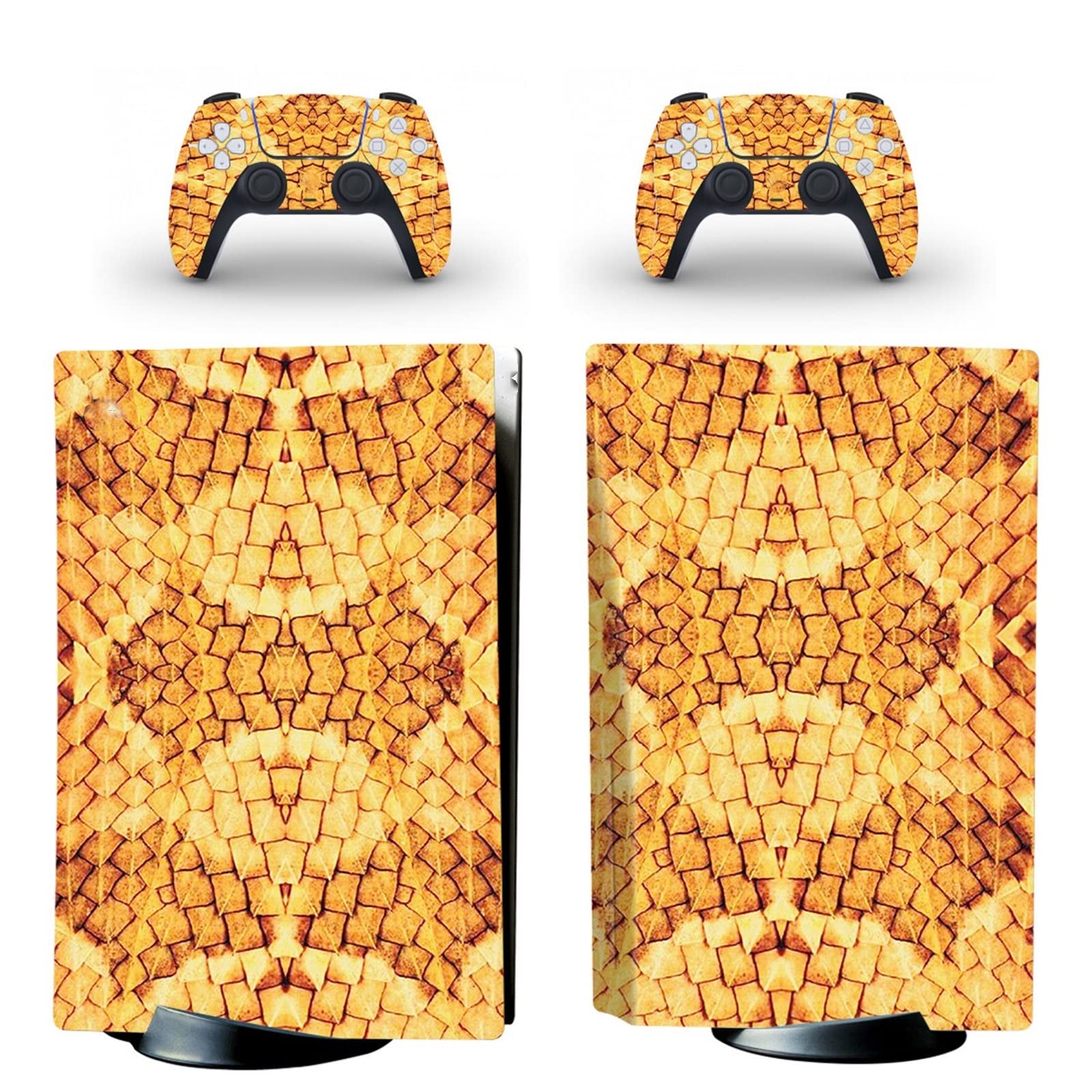 FXCON Anime Vinyl Skin Wrap for PS5 Disk Edition Console & 2 Controllers - Bubble-Free, Durable, Scratch-Resistant - Perfect for Gaming Setups & Anime Fans