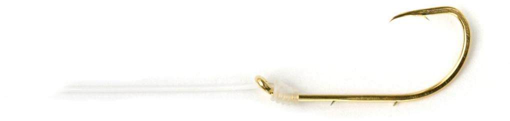 Sea Striker Sea Strike S10 Snelled Hooks - 6 Pack Size Gold - Perfect for Saltwater Fishing, Pier Fishing & Bait Fishing