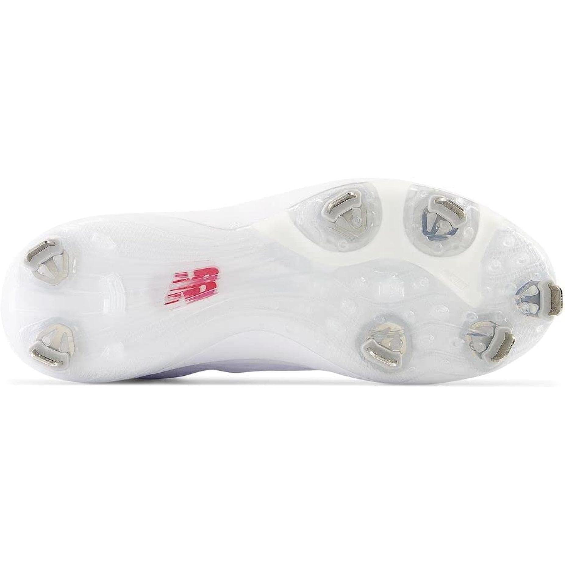New Balance Women's FuelCell FUSE v4 Metal Fastpitch Softball Cleats - Optic White/Raincloud - Lightweight & Supportive for Fastpitch Games & Training (SMFUSEW4)