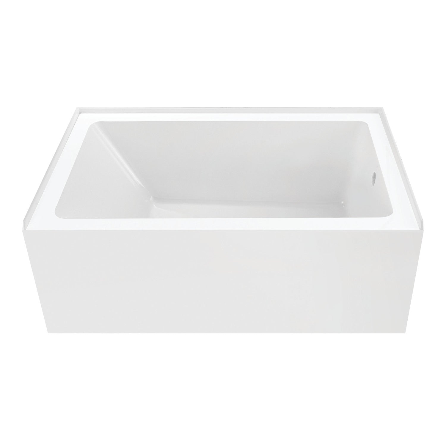 Aqua Eden VTAP5436R22 54-Inch Acrylic Rectangular 3-Wall Alcove Bathtub - Right Hand Drain, Glossy White - Perfect for Modern Bathrooms & Spa-Like Retreats
