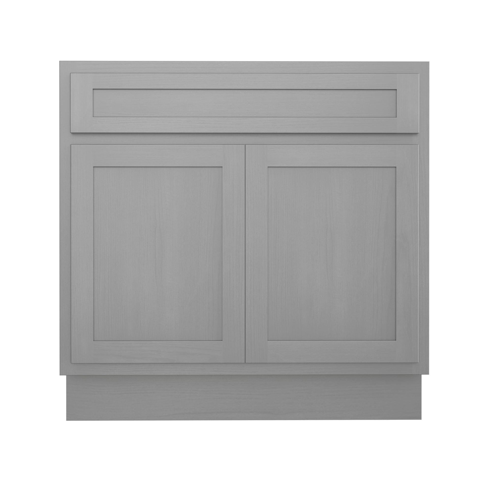 Vanity Art 36 Inch Double Shutter Door Bathroom Vanity Base Cabinet with Soft Closing Shaker Drawer - Sturdy Floor Mount Storage Organizer for Bathroom, Bedroom, Living Room & Kitchen (VA4036-S) - Perfect for Small Space Organization & Home Décor