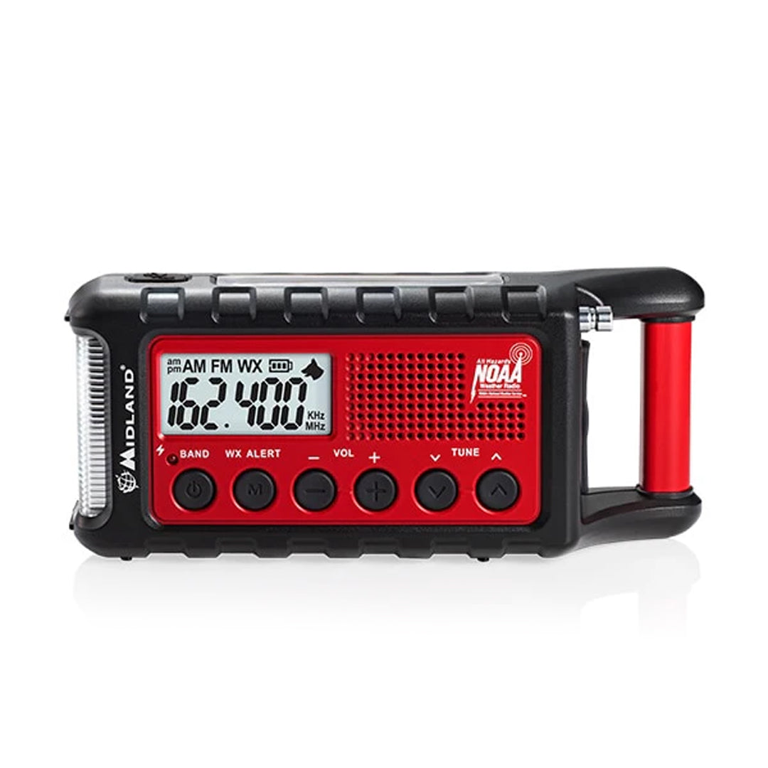 Midland ER310 Emergency Crank Radio - NOAA Weather Alert, AM/FM, USB Charger - Perfect for Camping, Hiking & Power Outages