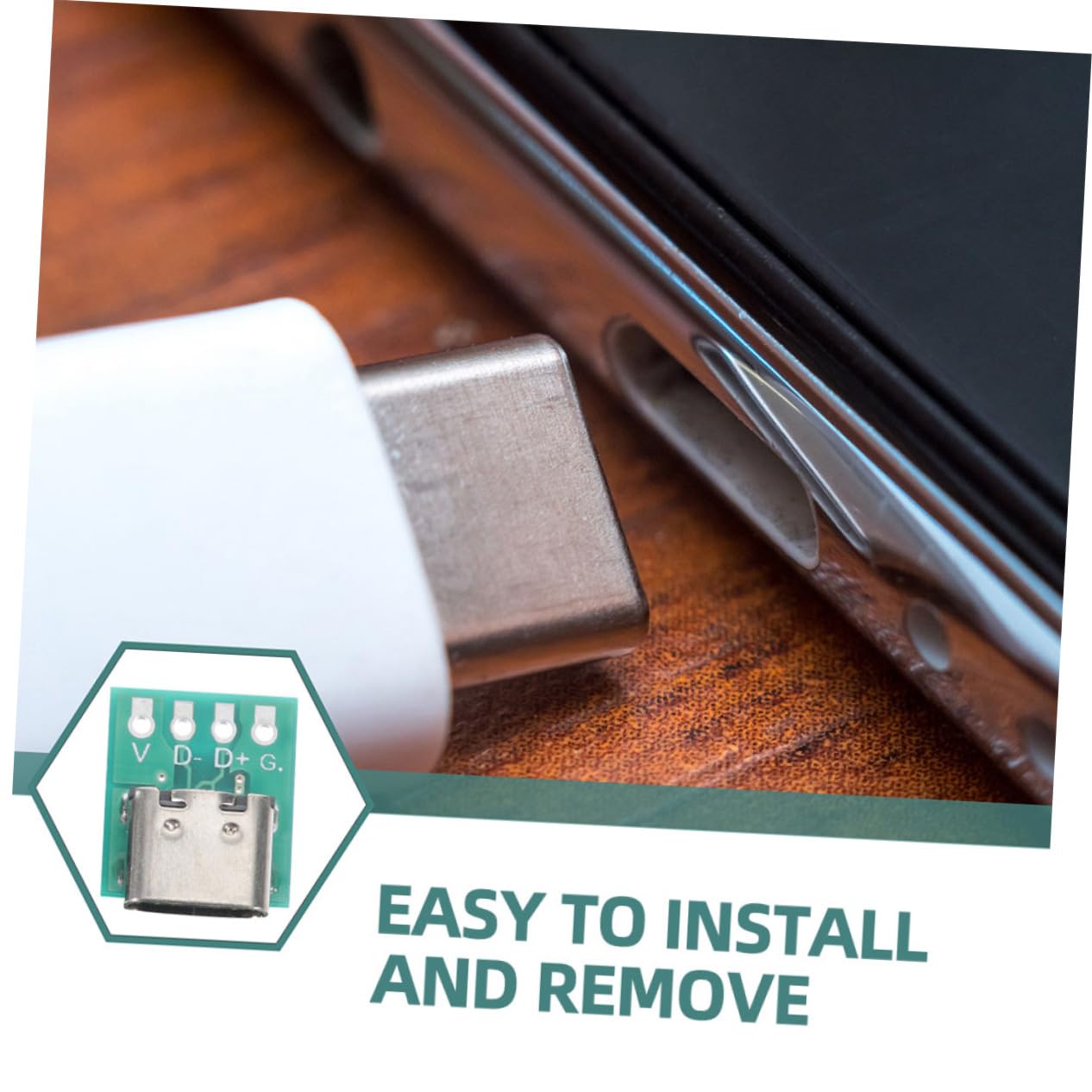 20Pcs USB C Female Connector DIY 3.1 Type C Adapter PCB Converter - Fast Data Transfer for Smartphones, Laptops & DIY Electronics Projects