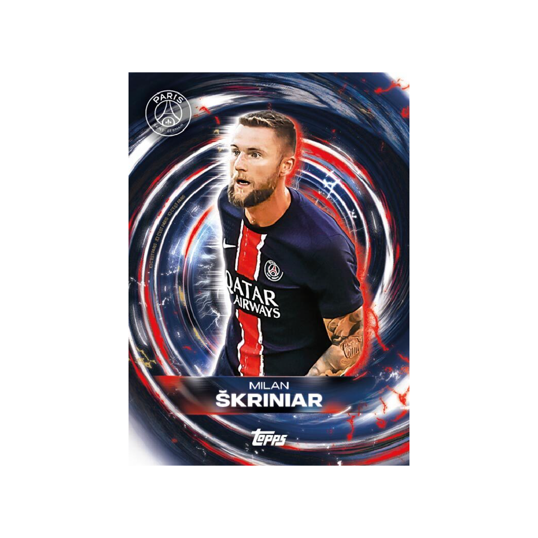 Topps Paris Saint Germain 2024/25 Team Set Soccer Trading Cards - Official PSG Player Collection for Collectors & Fans