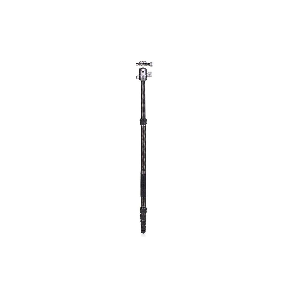 Benro FBAT15CVX20 Carbon Fiber Travel Tripod with VX20 Ball Head - Compact & Lightweight for Photography & Videography - Perfect for Travel, Hiking, and Outdoor Adventures (65.2