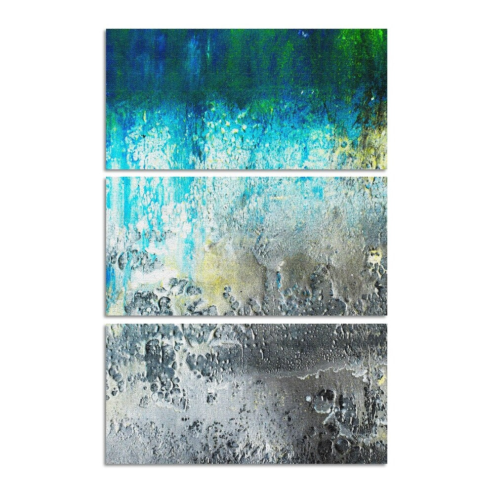 Beach Dream Gallery Wrapped Canvas Wall Art - Coastal Landscape Textured Painting for Living Room, Bedroom & Office Decor