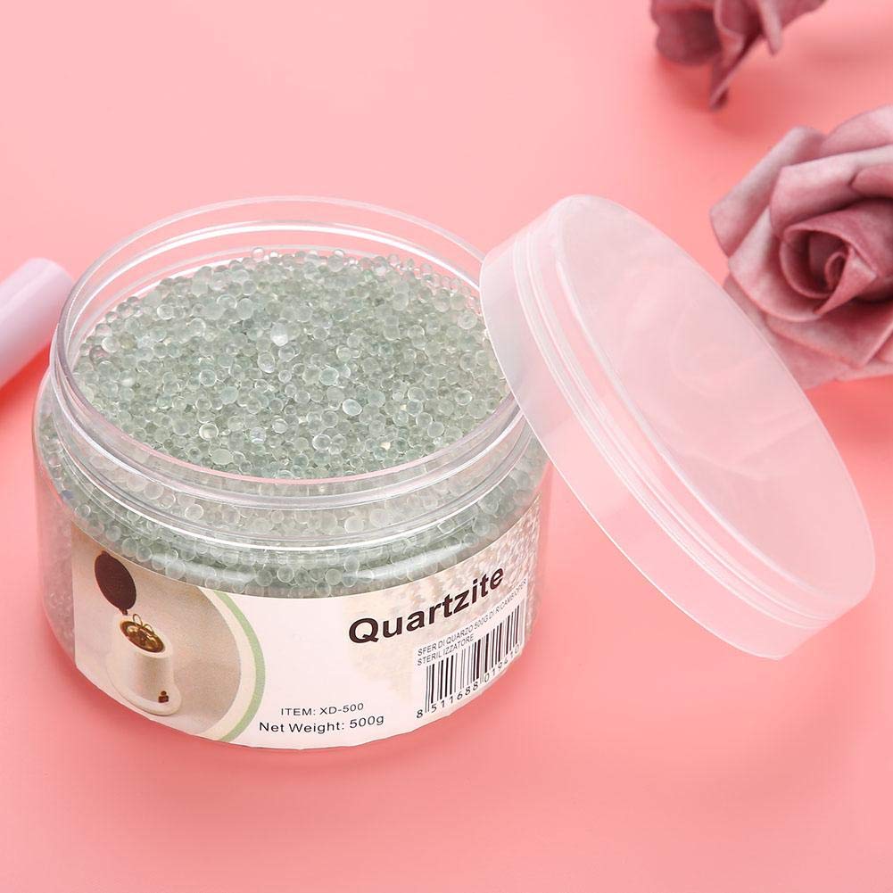 Rotekt 500g Clear Glass Sterilizer Beads for Nail Tools - High Temperature Sterilization Silica Sand Beads for Nail Salon Accessories & UV Sterilizer Box | Perfect for Nail Salons, Manicure Stations & Professional Disinfection