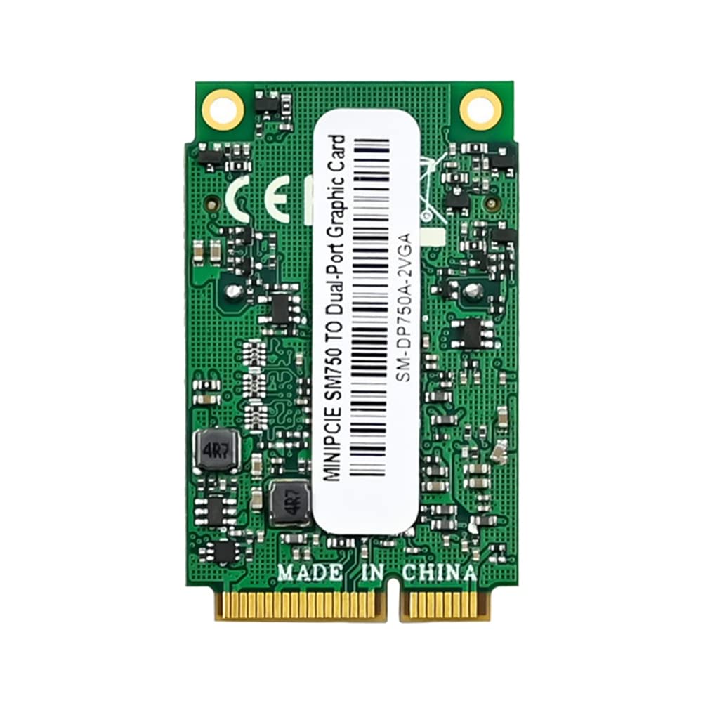 Knadgbft 2D Mini PCIe Graphics Card - 16MB+64MB DDR, 1920x1440 Resolution for Embedded Systems | Perfect for Digital Signage, Kiosk Displays & Industrial PC Applications