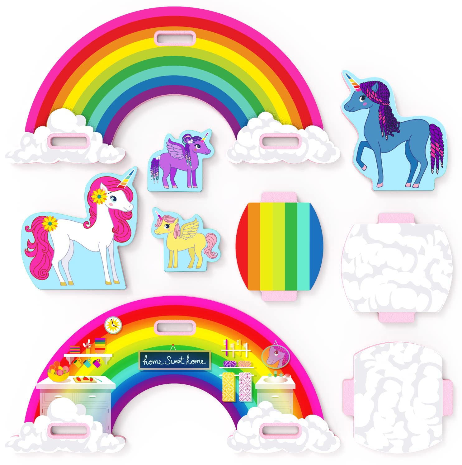 STORYTIME TOYS Unicorn Rainbow Play Puzzle - Educational Kids Toy for Creative Play & Learning | Perfect for Birthday Gifts, Preschool Activities & Family Game Night