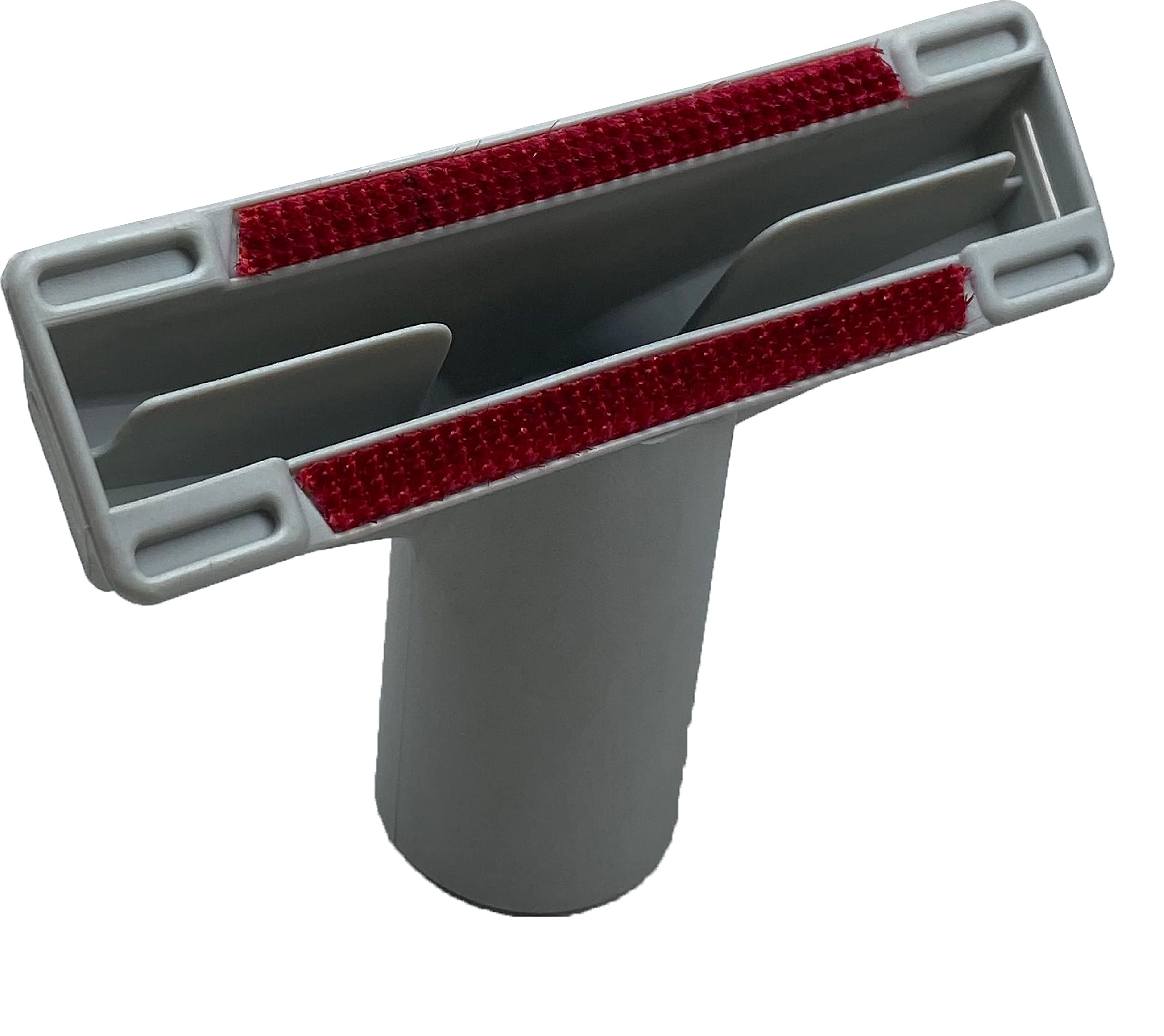 Wessel-Werk Universal Vacuum Upholstery Attachment Nozzle with Lint Pickers - 1 1/4 inch (32mm) White Vacuum Cleaner Accessory for Furniture, Car Seats & Pet Hair Removal - Perfect for Home Cleaning & Auto Detailing