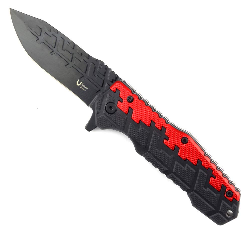Digital Camo Tactical Folding Knife - Assisted Opening EDC Knife with Stainless Steel Blade & Belt Clip - Perfect for Outdoor Camping, Hunting, Survival & Everyday Carry