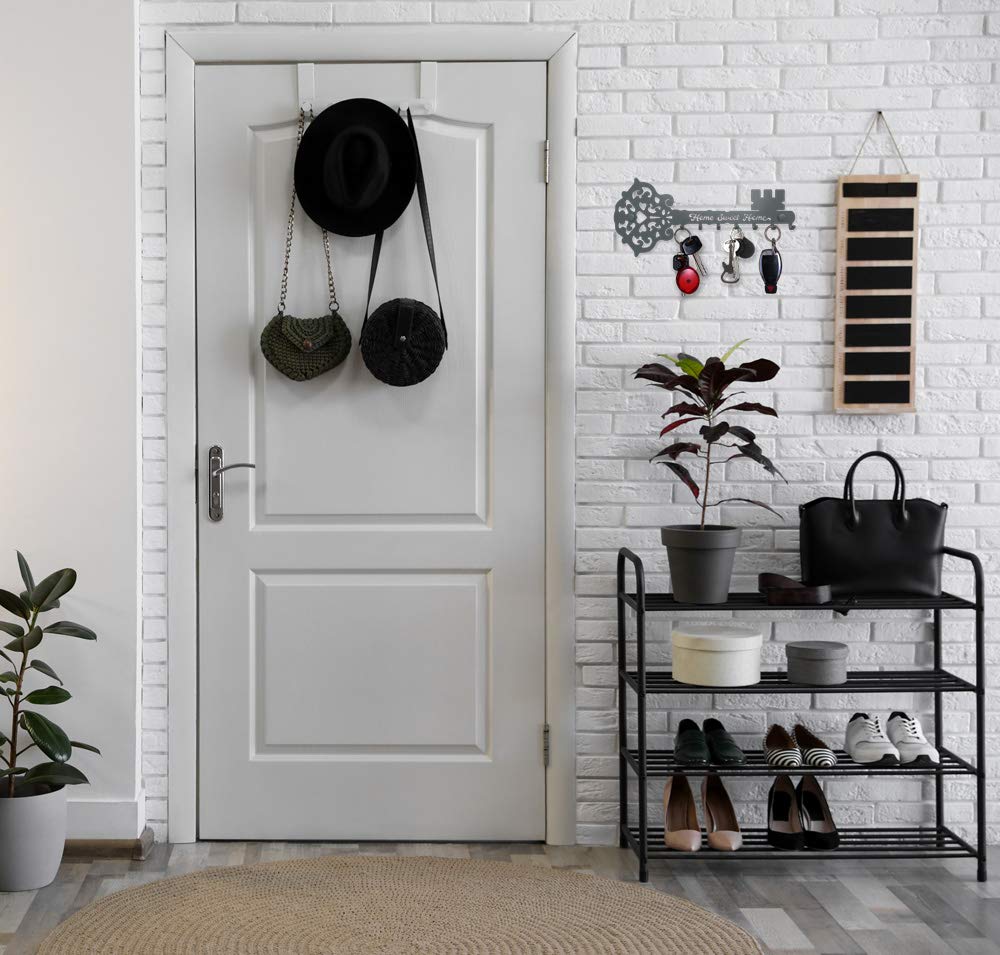 SirHoldeer Wall Mount Key Holder - Decorative Metal Key Hooks & Rack for Home Entryway, Hallway | Farmhouse Style Organizer for Keys, Small Items | Perfect for Front Door, Mudroom & Apartment Decor