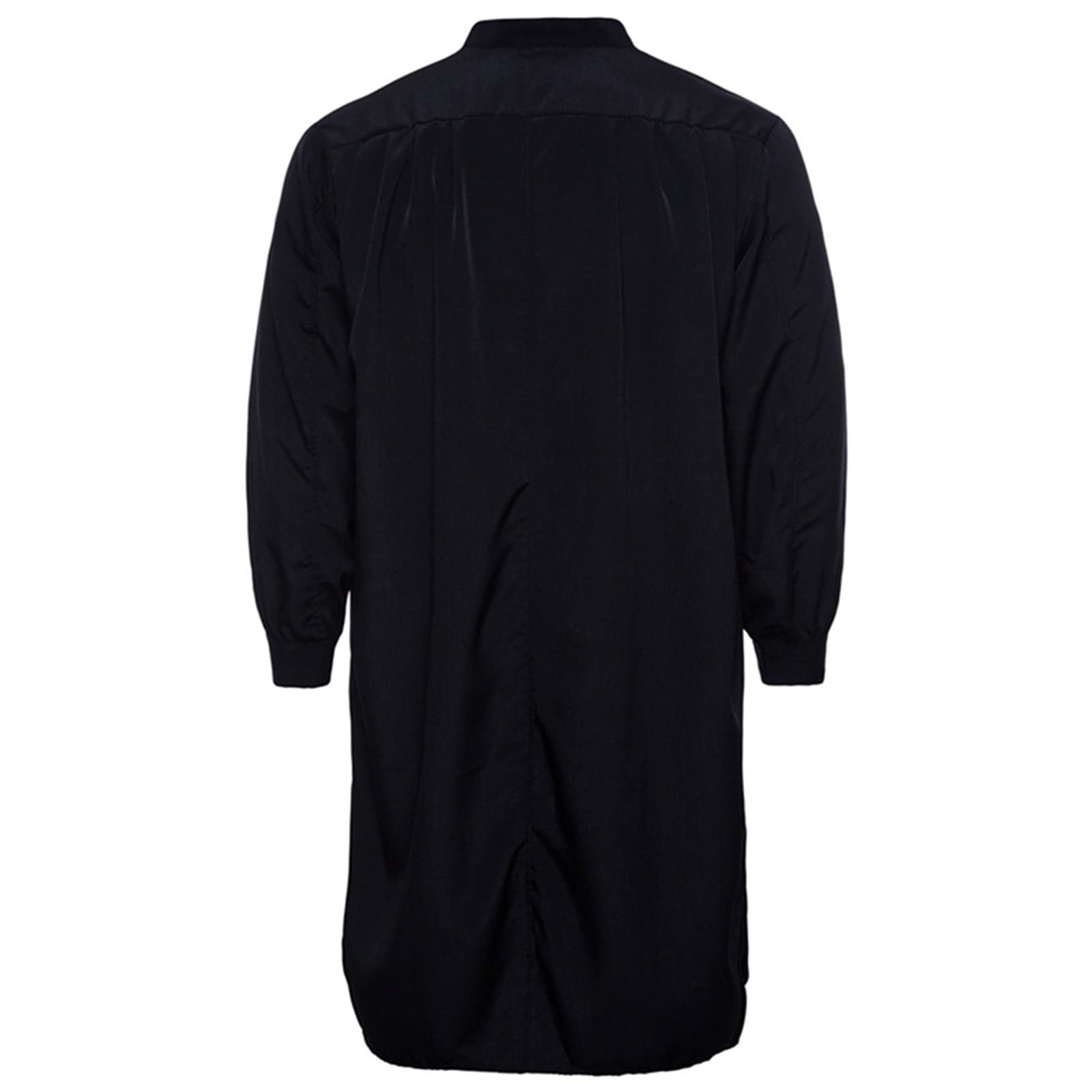 Men's Autumn Casual Muslim Thobe - Islamic Arabic Long Sleeve Loose Shirt | Slim Fit Colorful Top for Prayer, Eid & Daily Wear