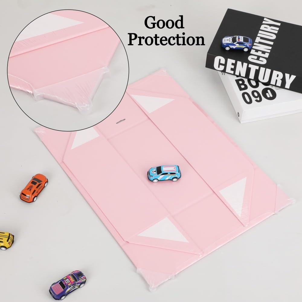 Pink Luxury Gift Box with Ribbon - 6x6x3 Inch Magnetic Closure Collapsible Box (1 Pack) | Elegant Present Packaging for Mother's Day, Birthday, Anniversary | Perfect for Jewelry, Candles & Small Gifts
