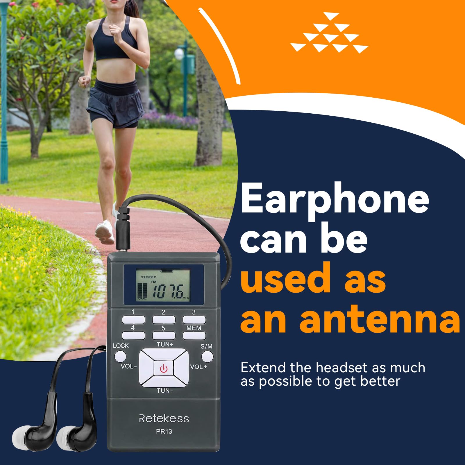 Retekess TR503 FM Transmitter & 10 PR13 FM Radio Receivers - Wireless Church Translation System for Clear Audio in Factory, Museum, School, and Conference Rooms - Ideal for Multilingual Events and Guided Tours