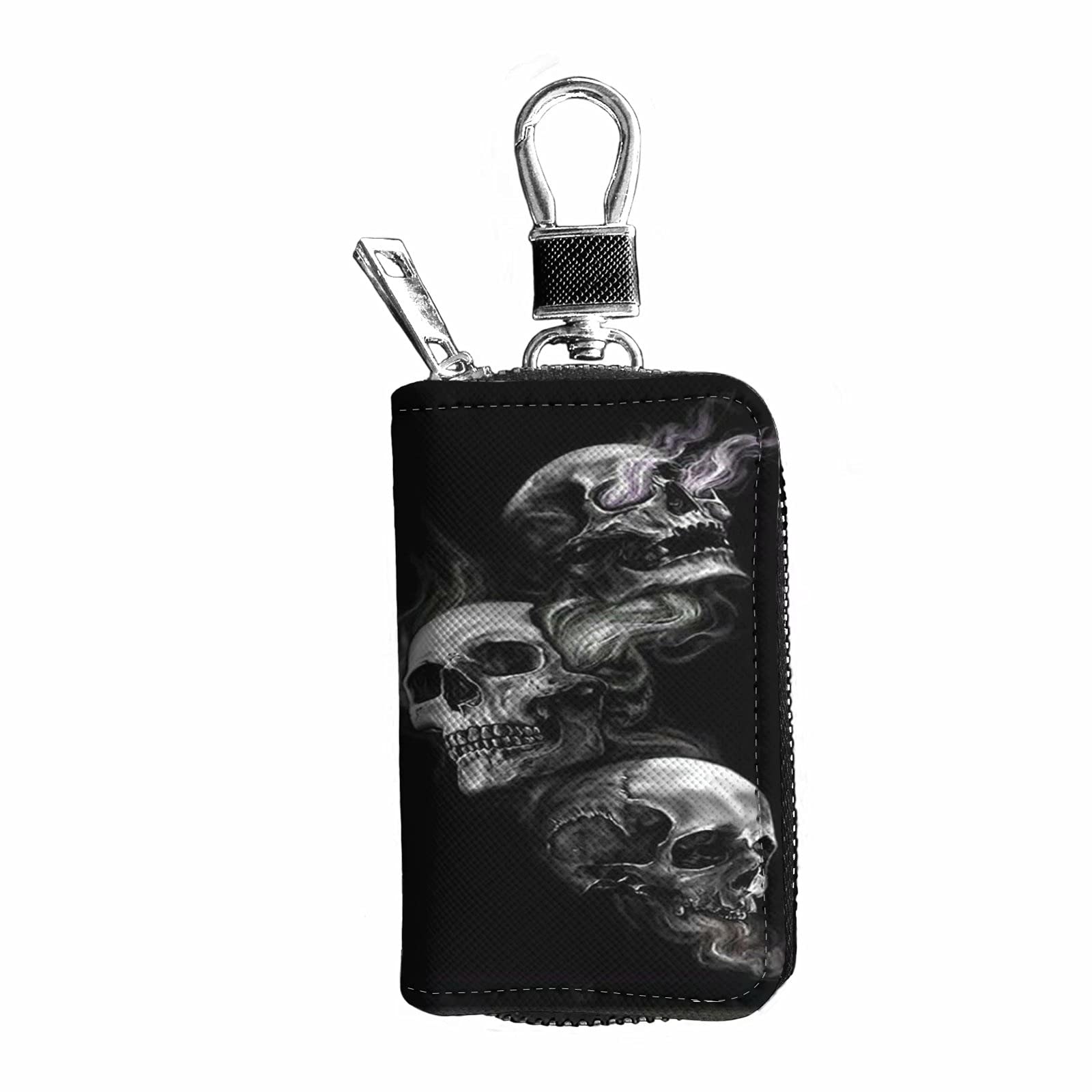 Advocator Daisy Keychain - PU Leather Key Holder with Zipper for Women & Men - Perfect for Car Keys, House Keys & Daily Essentials