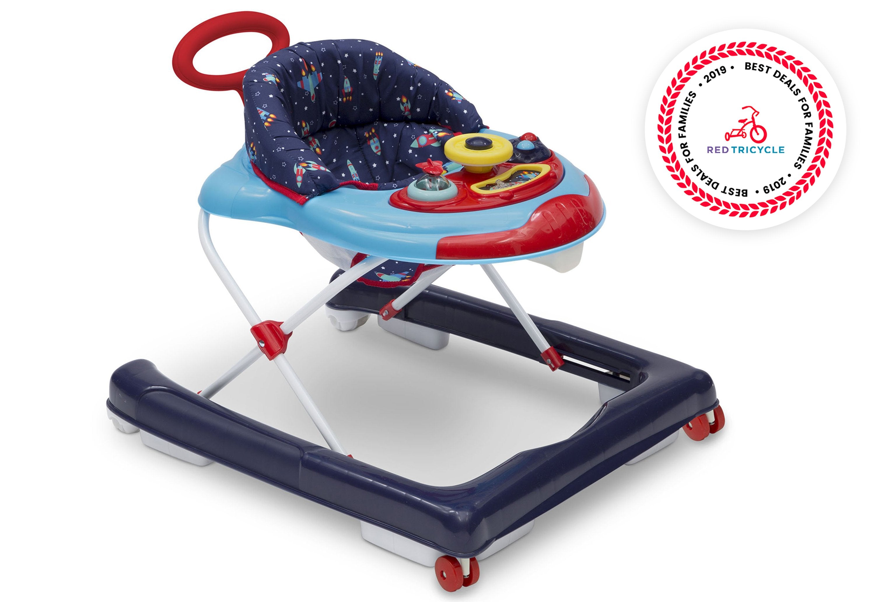 First Exploration 2-in-1 Baby Activity Walker & Learning Toy - Convertible Push Walker with Lights, Sounds & Interactive Play for Toddlers 12-24 Months - Perfect for Early Walking Practice & Indoor Playtime