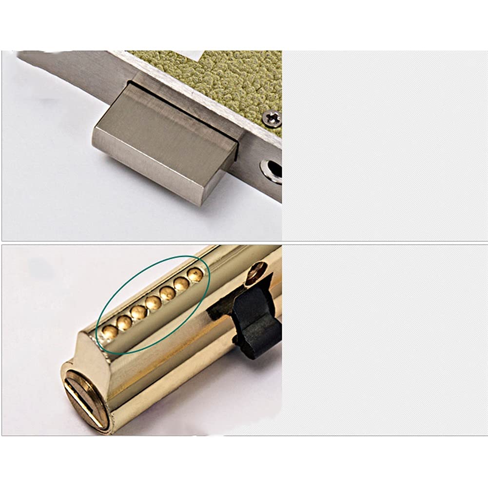 Silent Bearing Door Knob Lever - Gold Handle for Indoor & Hallway - Left/Right Handed - Perfect for Homes & Offices