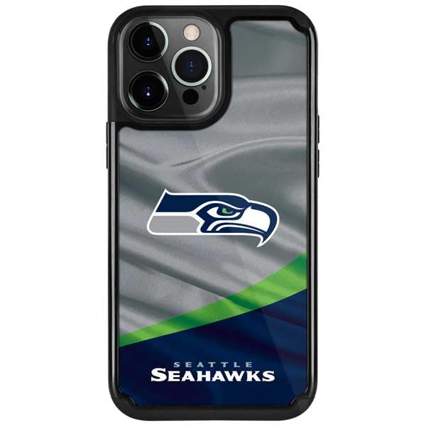 Skinit Durable Cargo Phone Case for iPhone 13 Pro - Officially Licensed NFL Seattle Seahawks Design | Perfect for Football Fans & Outdoor Activities