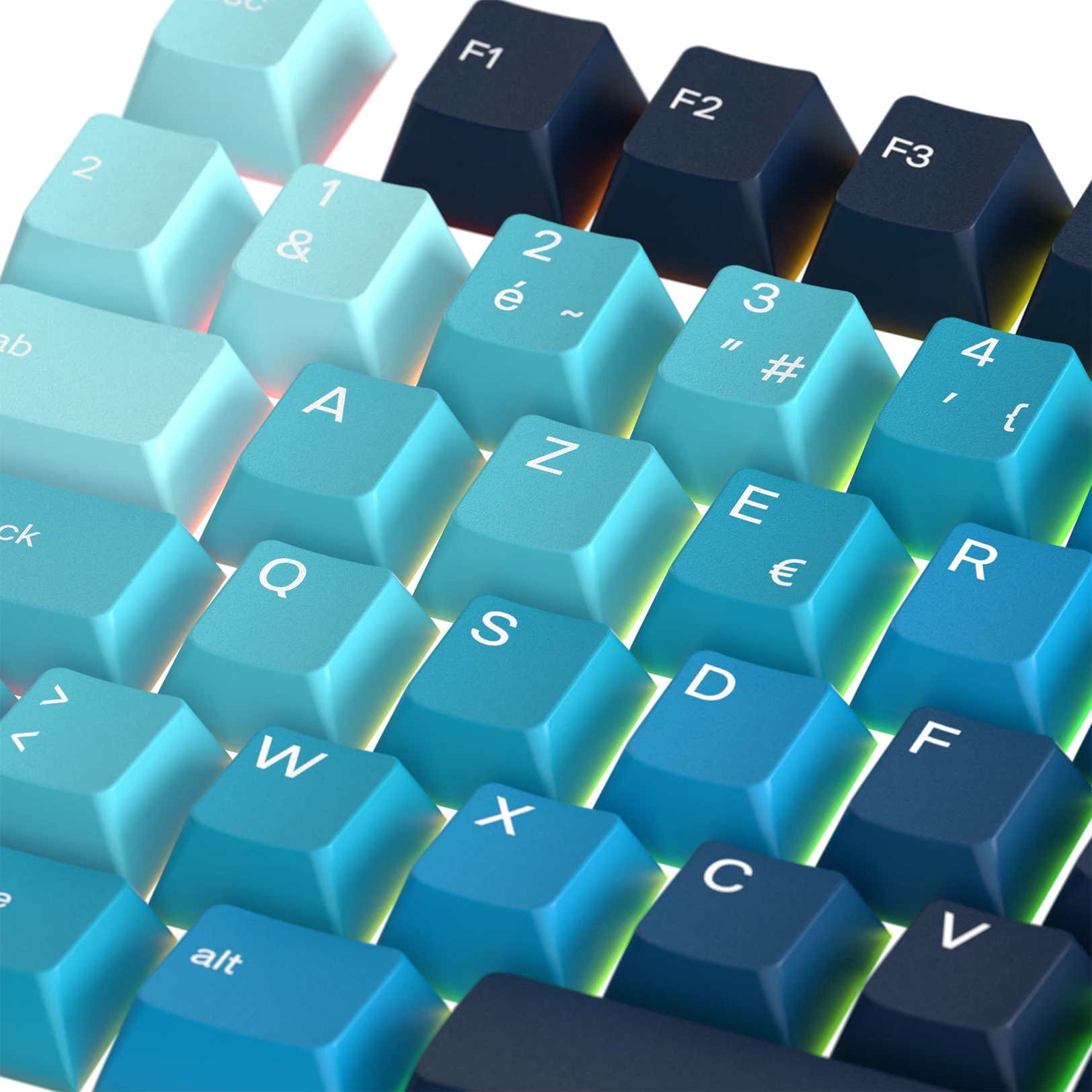 Celestial Ice FR Keycaps - Premium Custom Keycaps for Mechanical Keyboards | Perfect for Gaming, Typing & Office Work