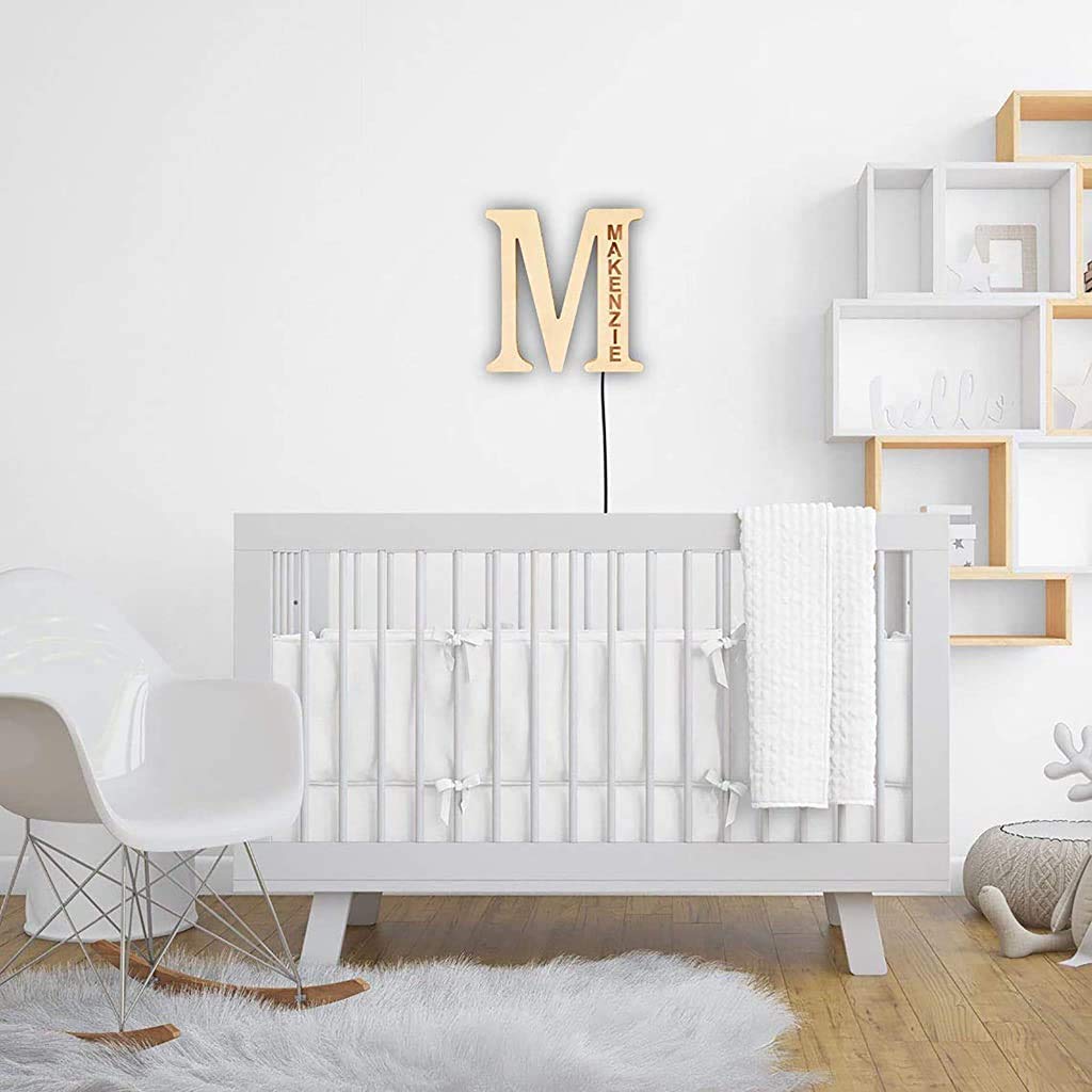 26 English Alphabet LED Letter Light - Wall Mount Battery Operated Night Lamp for Wedding, Party & Room Decor - Personalized Luminous Wall Decor for Bedroom, Nursery & Living Room