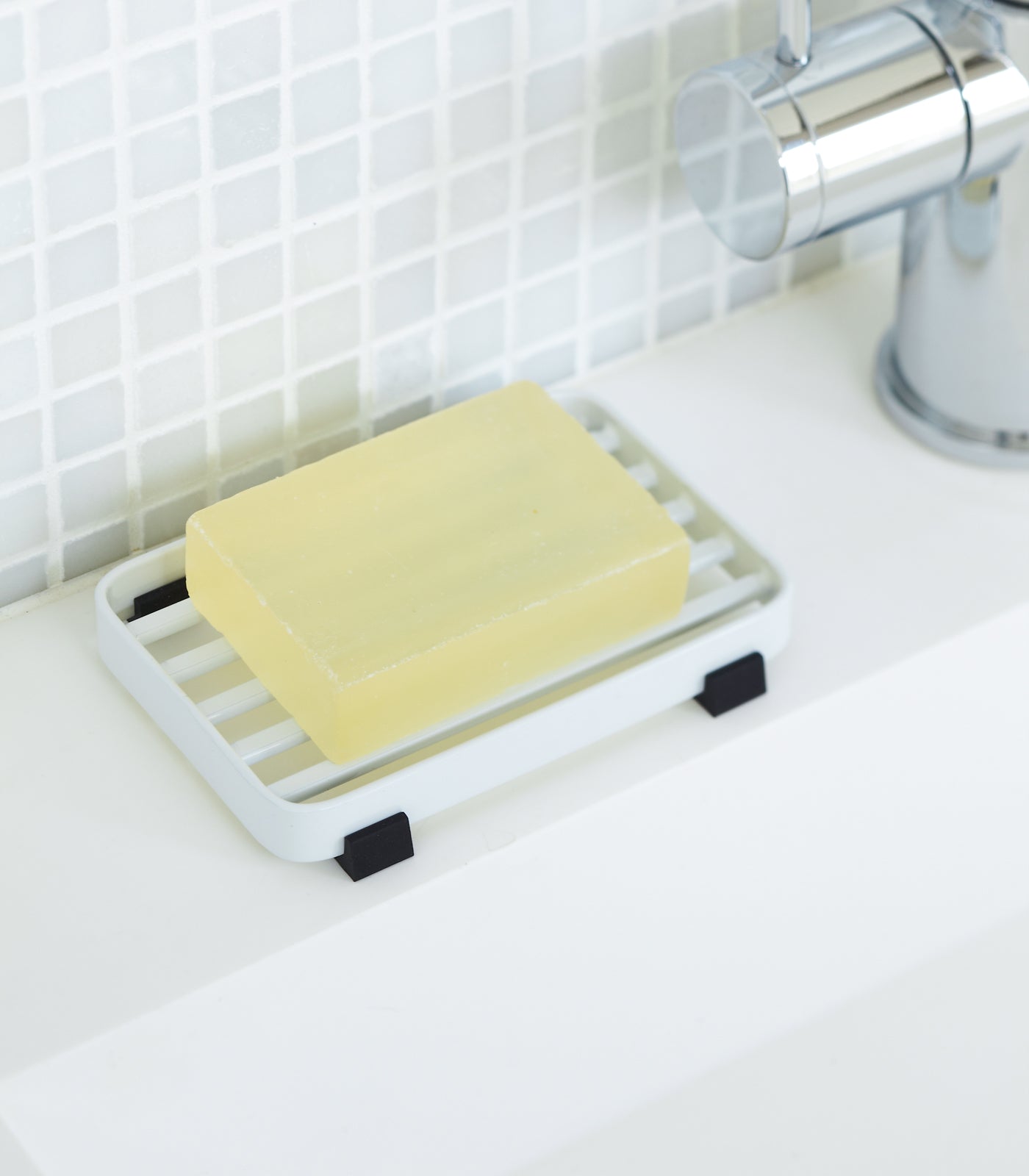 Stainless Steel Slotted Soap Holder - Rustproof Bathroom Organizer for Showers, Sinks & Countertops | Durable Drainage Soap Dish for Home, Kitchen & Travel Use