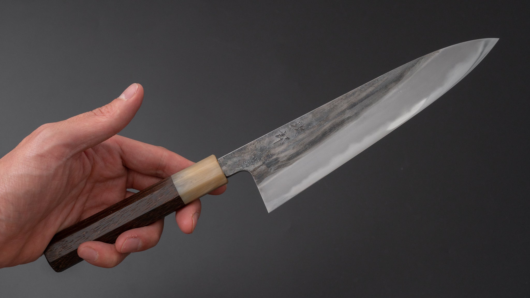 Premium Jiro Tsuchime Petty Knife 180mm - Japanese High Carbon Steel Blade with Taihei Tagayasan Handle (#474) - Perfect for Sushi, Vegetables & Precision Kitchen Tasks