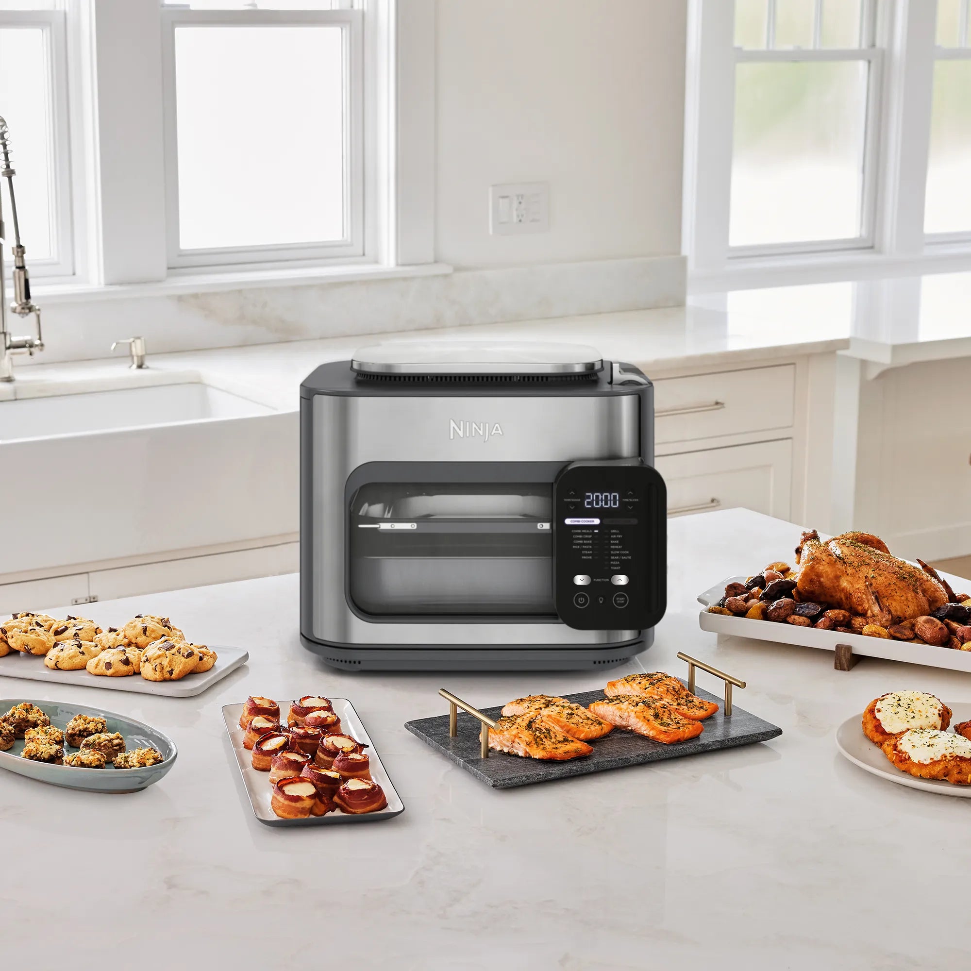 Ninja Combi 14-in-1 Multicooker with Air Fryer, Slow Cooker & More - Perfect for Family Dinners, Meal Prep & Healthy Cooking