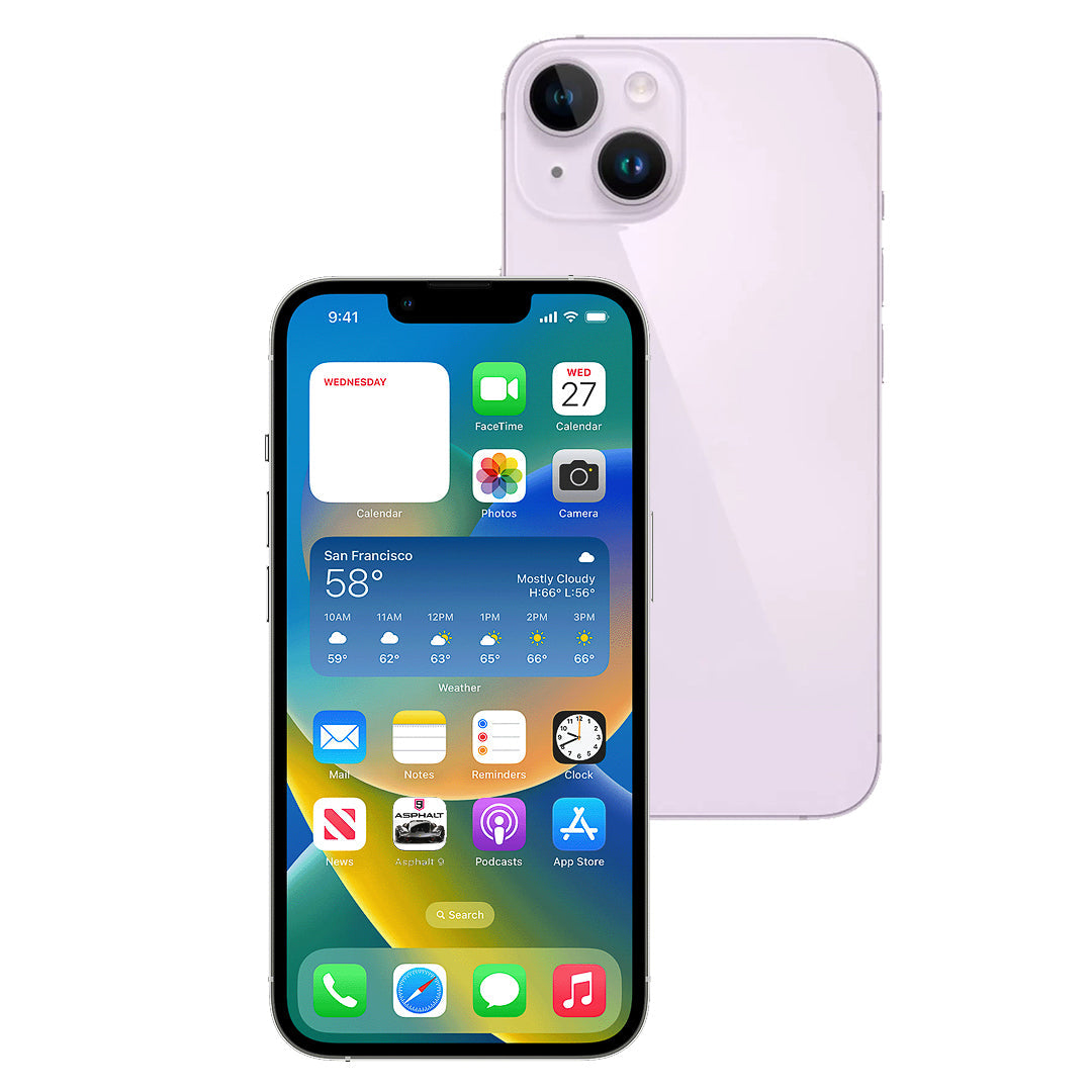 iPhone 14 128GB Unlocked Smartphone - Latest Apple iOS Mobile Phone with Super Retina XDR Display, 5G Connectivity & Advanced Dual Camera System - Perfect for Travel, Photography & Business Use