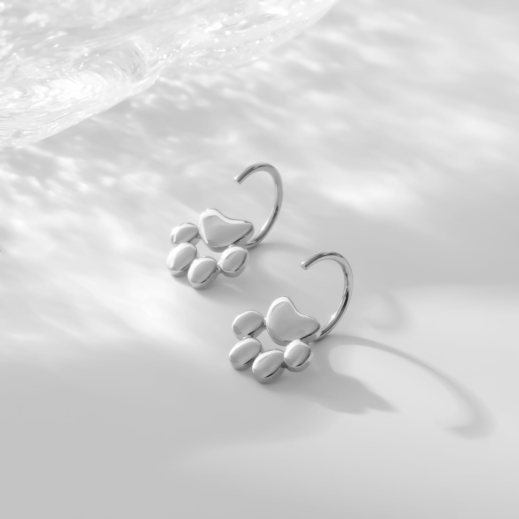 925 Sterling Silver Animal Huggie Hoop Earrings - Paw, Panda, Ladybug, Butterfly & Cat Designs | Dainty Second Hole Earrings for Women | Perfect for Everyday Wear, Gifts & Boho Fashion