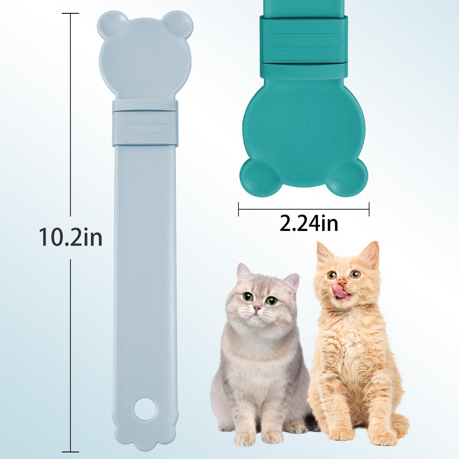 Cat Treat Squeeze Spoon Dispenser - Multifunctional Lickable Wet Cat Food Dispenser for Liquid Snacks, Feeding & Storage | Easy-Hanging Cat Food Spoon for Travel, Training & Grooming
