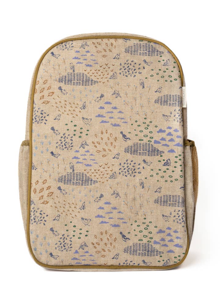 Nature Inspired Birds Design Durable Grade School Backpack for Kids - Perfect for School, Travel & Outdoor Adventures