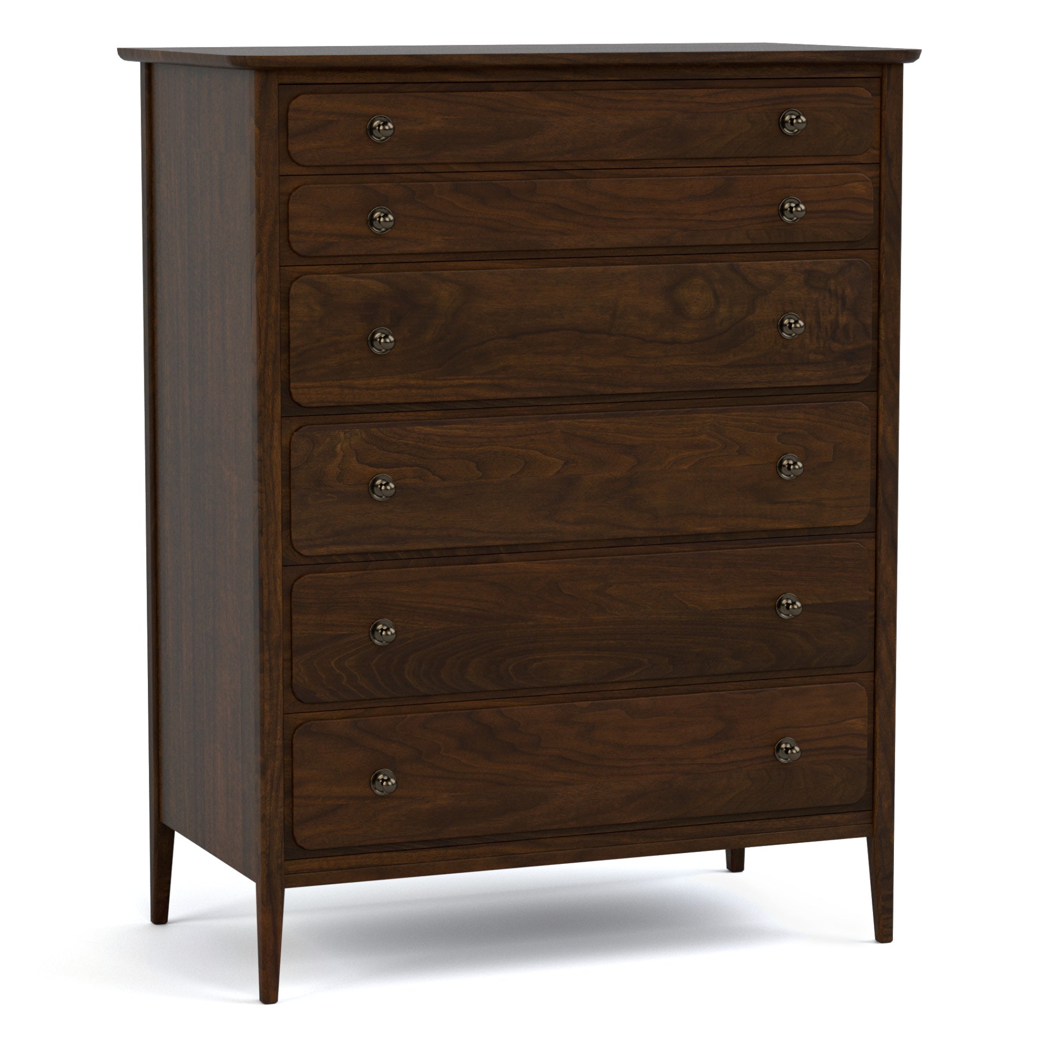 Stylish Hudson Valley Tall Chest Dresser - 5-Drawer Solid Wood Storage for Bedroom & Closet Organization | Perfect for Home Decor & Space Saving