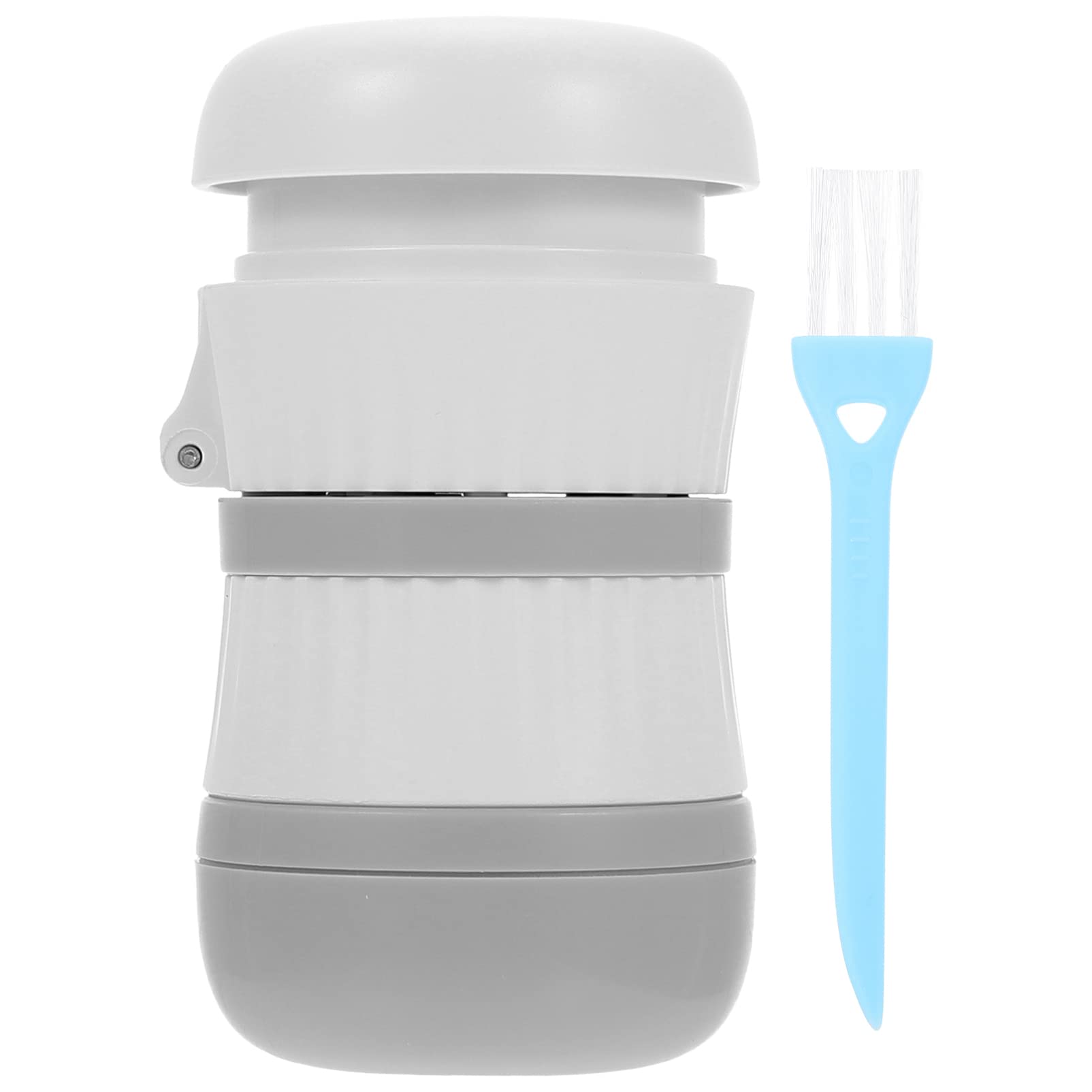 DOITOOL Portable Pill Cutter and Crusher - Multifunctional Pill Organizer with Storage Box, Pocket-Sized Medicine Tablet Splitter & Vitamin Grinder for Travel, Home, and Daily Use - Grey