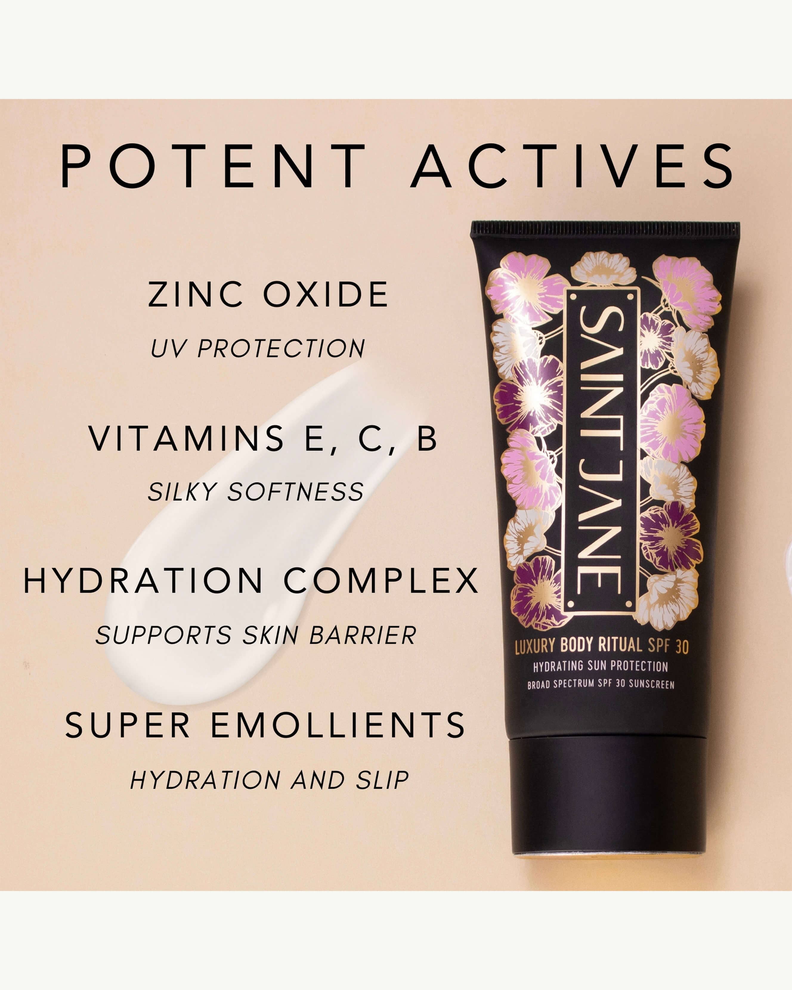 Luxury Body Ritual SPF 30 Sunscreen Lotion - Broad Spectrum UVA/UVB Protection, Moisturizing & Anti-Aging Formula for Daily Use at Beach, Pool & Outdoor Activities