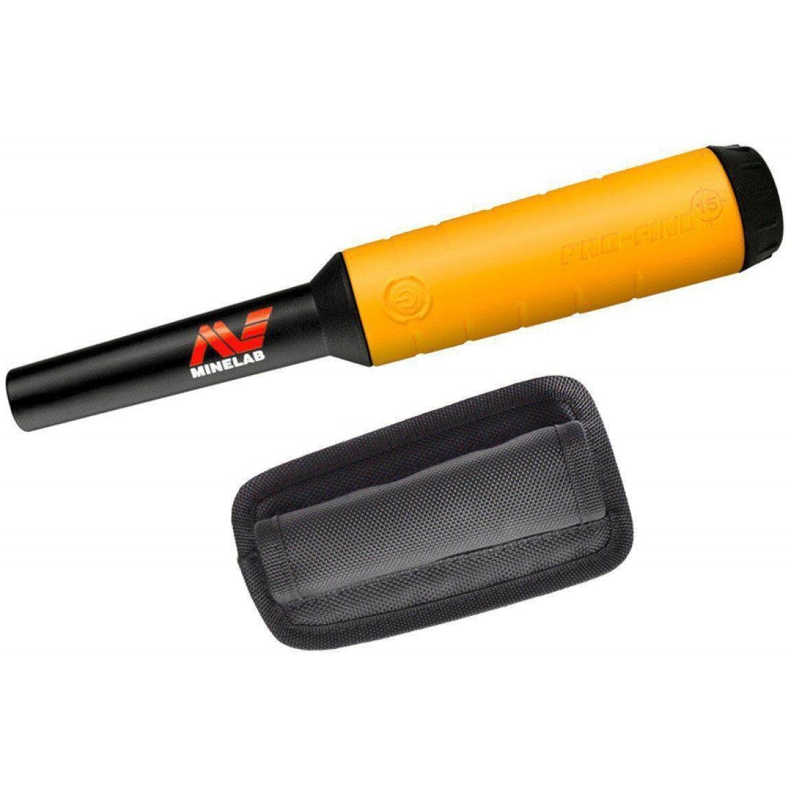 Minelab Pro Find 15 Pinpointer Metal Detector - Waterproof & Lightweight for Treasure Hunting, Gold Prospecting & Beach Searching