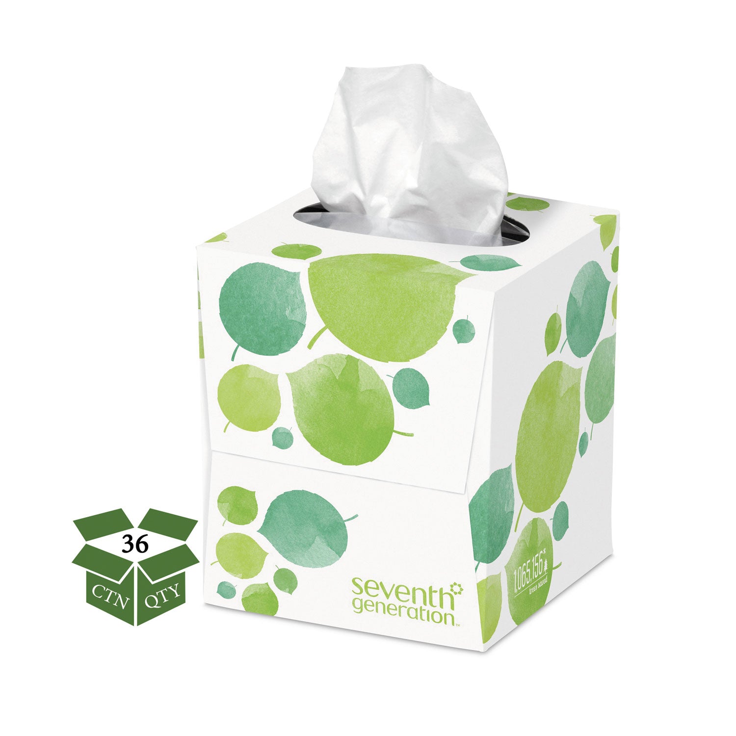 100% Recycled 2-Ply Facial Tissues - 85 Sheets per Box, 36 Boxes per Carton | Eco-Friendly Soft Tissues for Home, Office & Travel Use