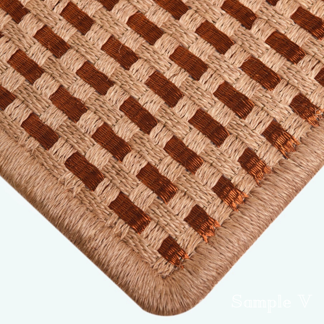Natural Fiber Rug Swatch Set - Eco-Friendly Home Decor Samples for Living Room, Bedroom & Office | Sustainable Material Textile Swatches for Interior Design & DIY Projects
