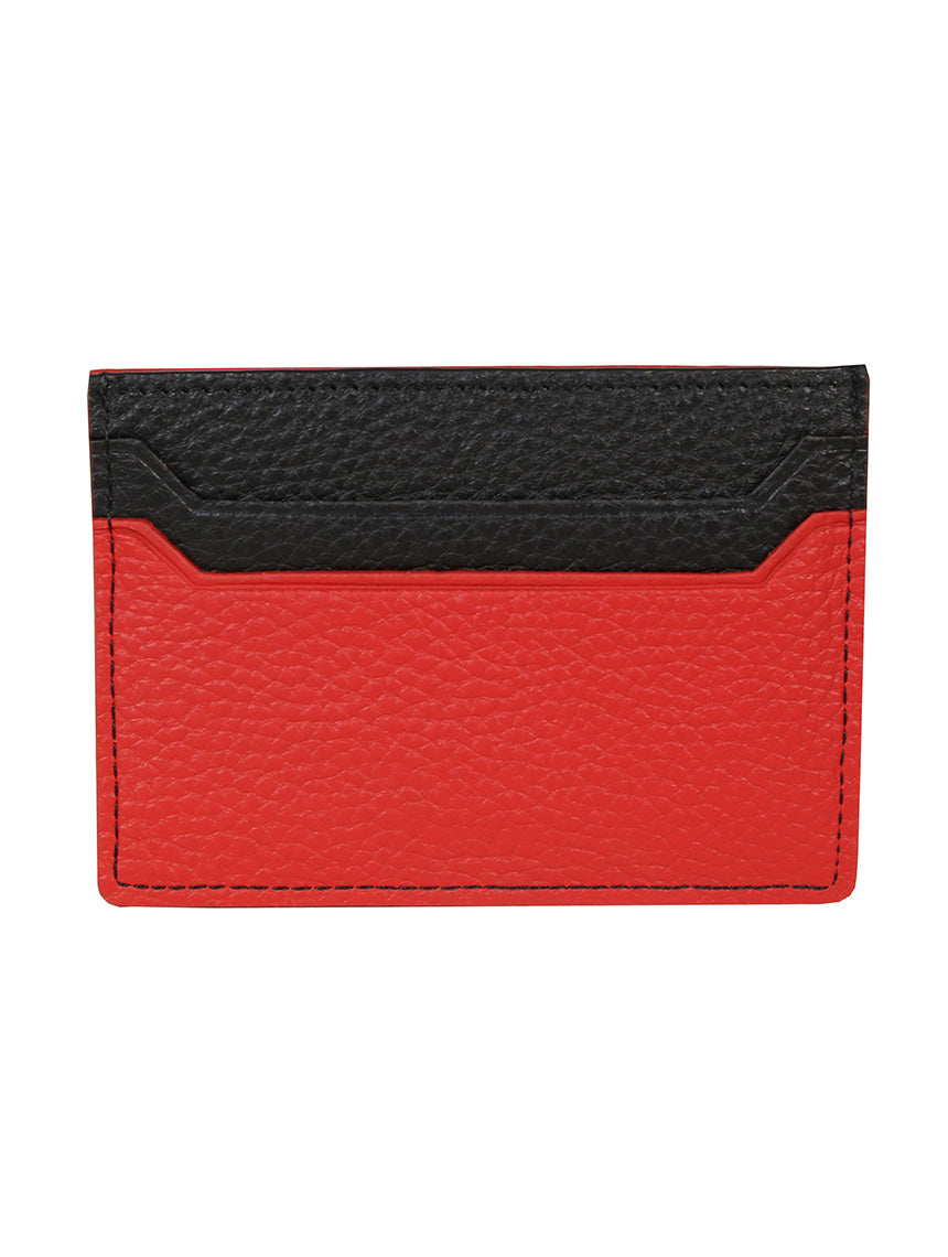 DÉCLIC Block Reverse RFID Blocking Credit Card Wallet - Slim Minimalist Bifold Wallet for Men & Women (Black & Red) | Perfect for Travel, Business & Everyday Use