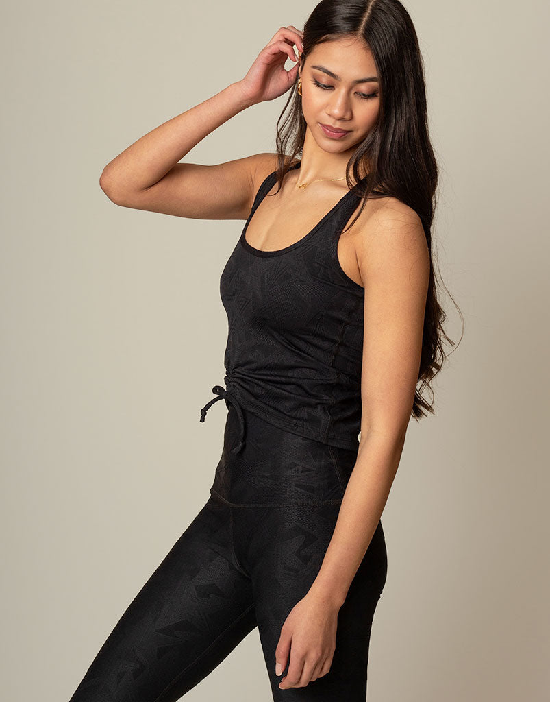 Superstar Jacquard Tank Top for Women - Breathable & Stylish Summer Casual Wear - Perfect for Gym, Yoga, and Everyday Outfits
