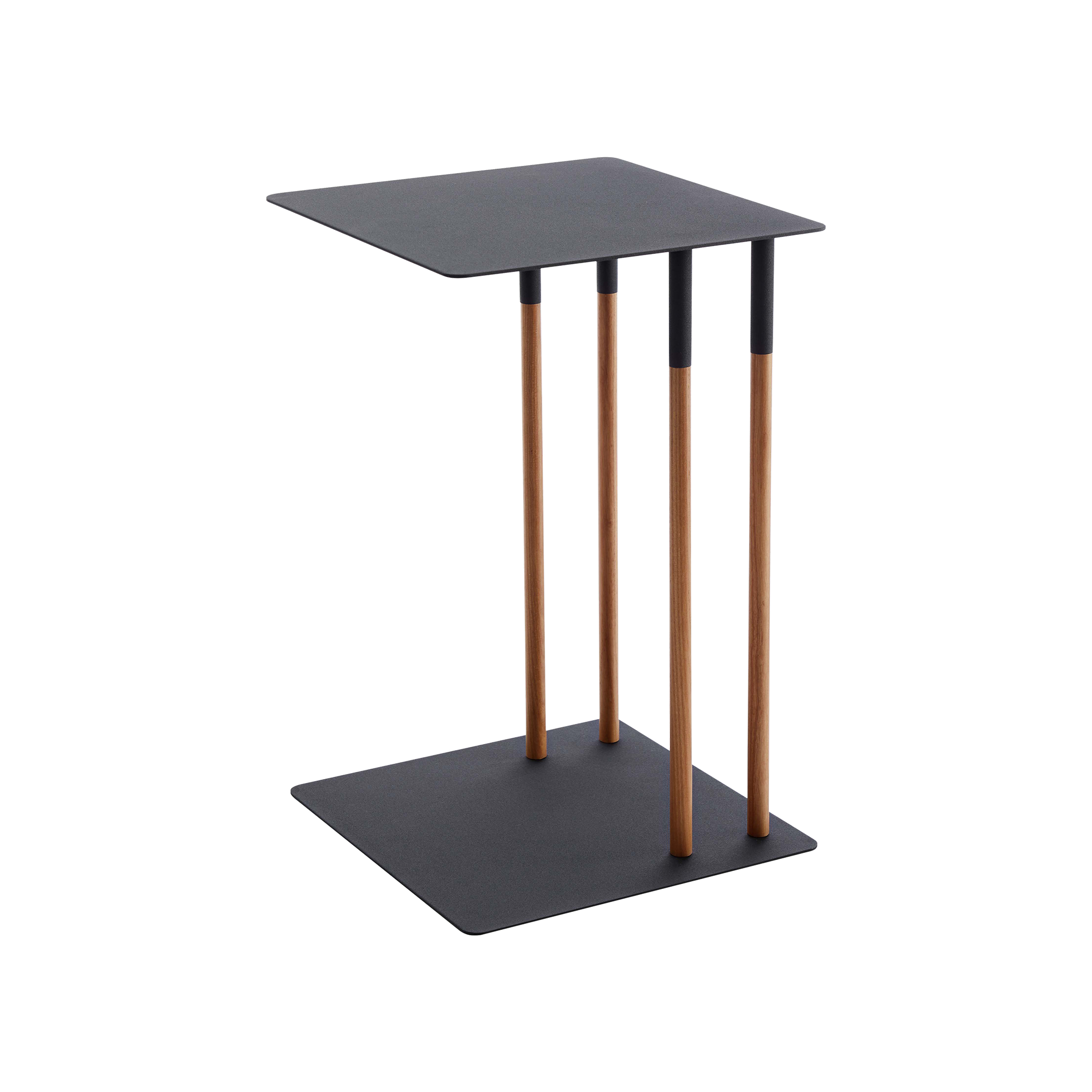 Modern C-Shaped Side Table - 22 Inch Height, Sturdy Steel Frame - Perfect for Living Room, Bedroom, or Office Use