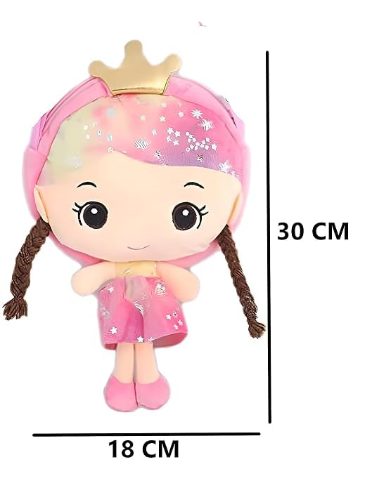 Cheerful Companion Doll-Shaped Messenger Bag for Teen Girls - Bright & Beautiful Small Crossbody Bag (30x18cm) - Perfect for School, Travel & Everyday Use