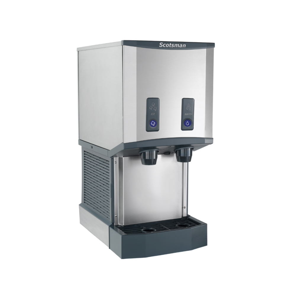 Scotsman Meridian 260 lb Countertop Nugget Ice Maker and Water Dispenser with 12 lb Storage Bin - Air Cooled - Perfect for Home Bars, Offices, and Restaurants