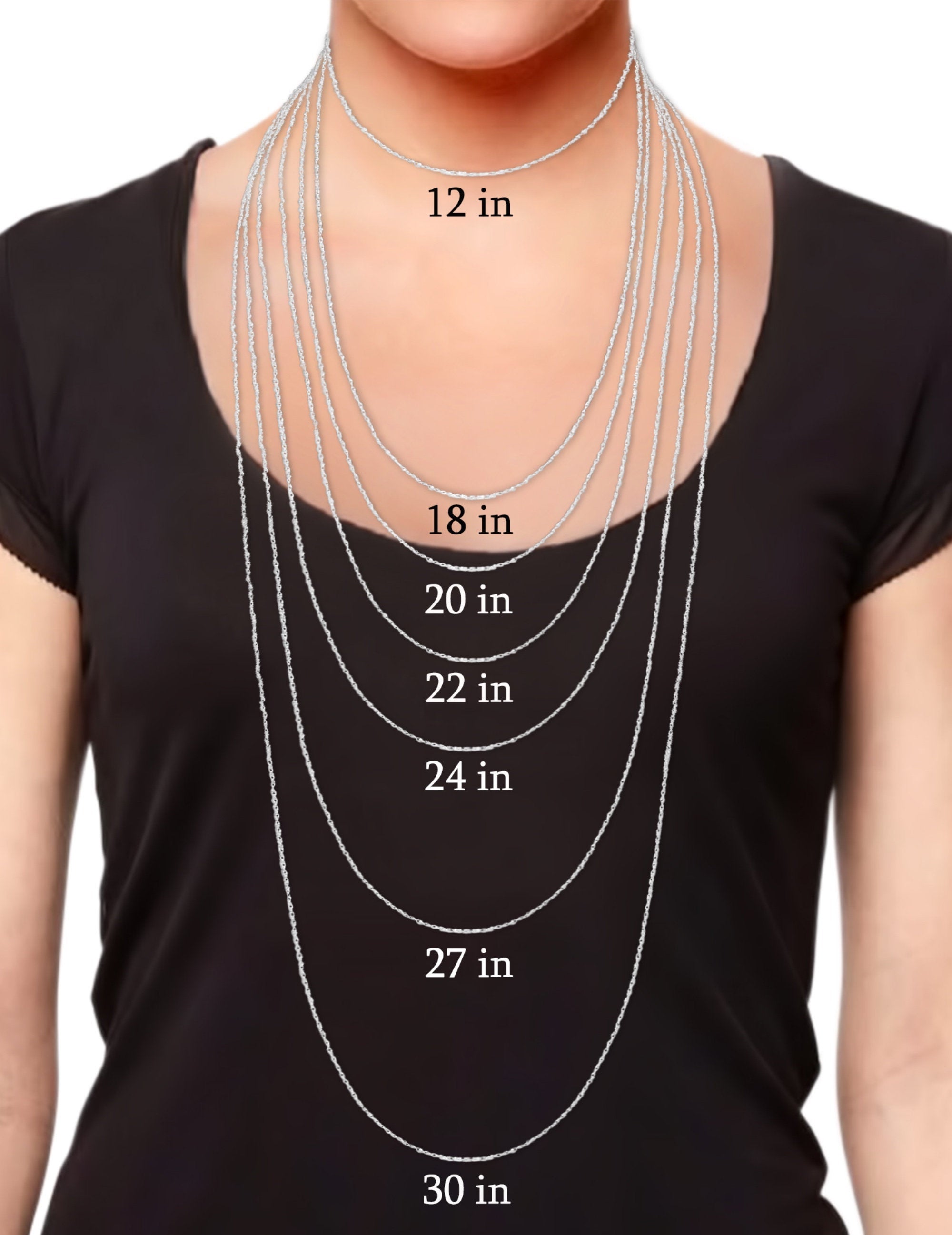 14k Yellow Gold or White Gold Cable Link Chain - Elegant & Durable Jewelry for Everyday Wear, Parties & Special Occasions