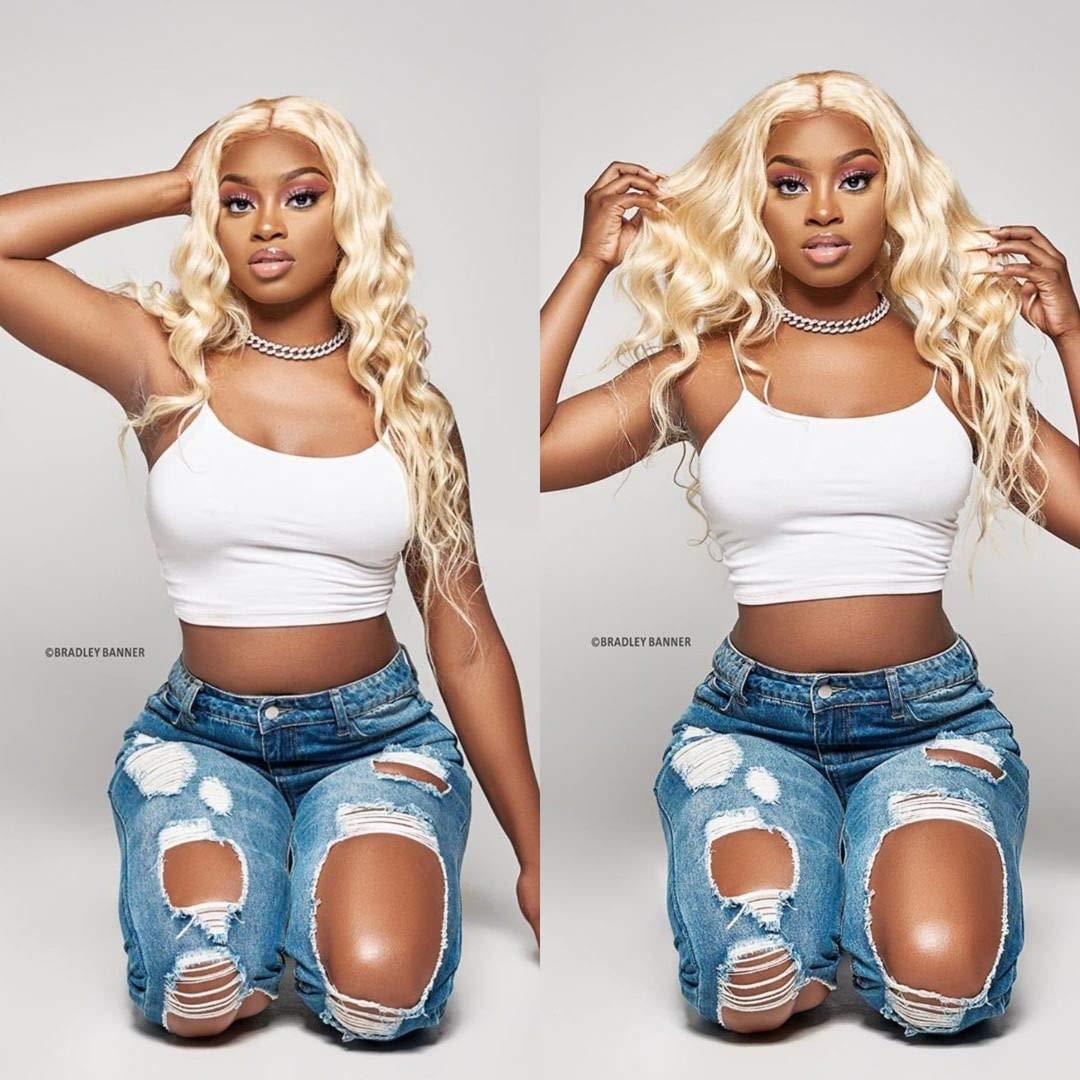 YISEA Brazilian 613 Body Wave 3 Bundles 300g 12A Unprocessed Virgin Hair - 100% Human Hair Extensions for Weaving, 613 Blonde Color, Mixed Lengths 22 24 26 Inch - Perfect for Salon Styling, Daily Wear & Special Occasions